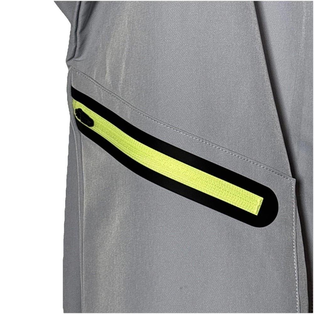 Reebok Classic Mens Grey Neon Full Zip Hooded Windbreaker Jacket REM251JK02 M - Picture 9 of 15